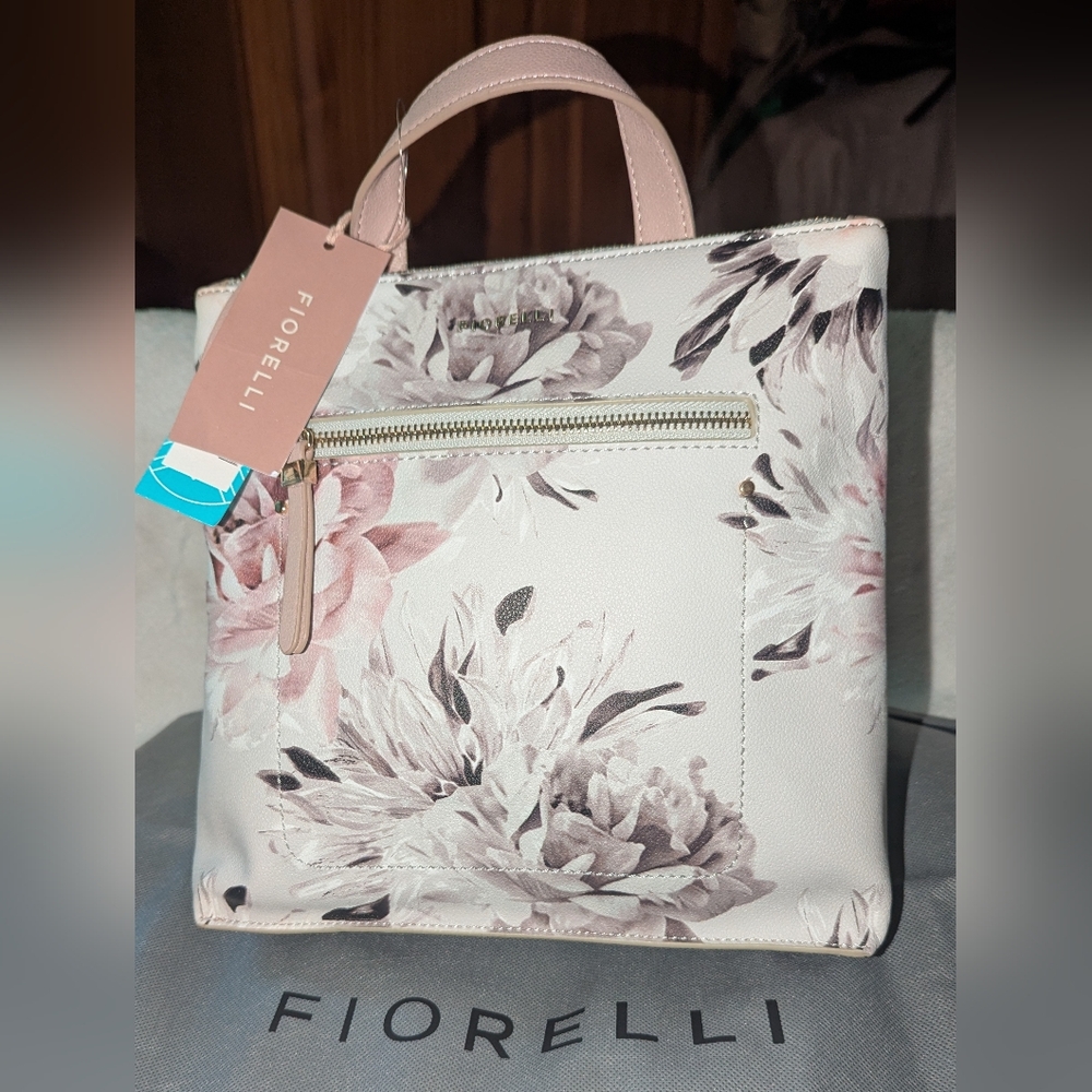 Fiorelli Women's Finley Mini Floral Women's Backpack - Cream and Pink